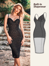 Shapewear Leopard Lace Dress