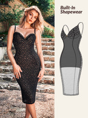 Shapewear Leopard Lace Dress